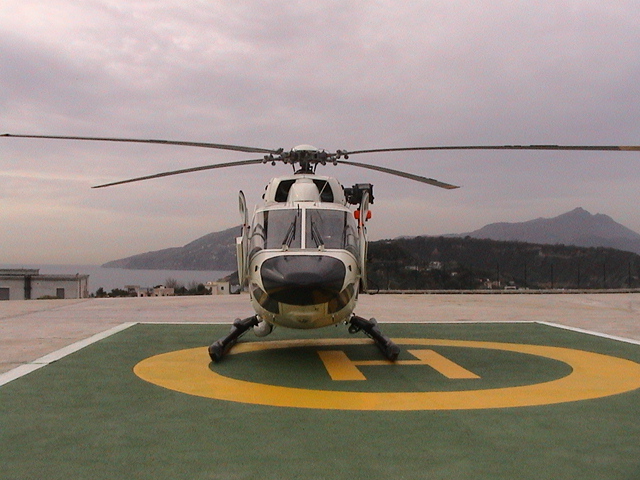 La nuova pista di atterraggio degli elicotteri