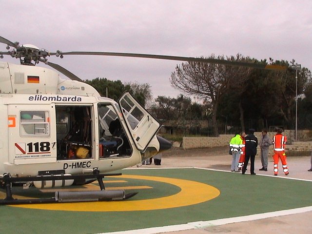 La nuova pista di atterraggio degli elicotteri
