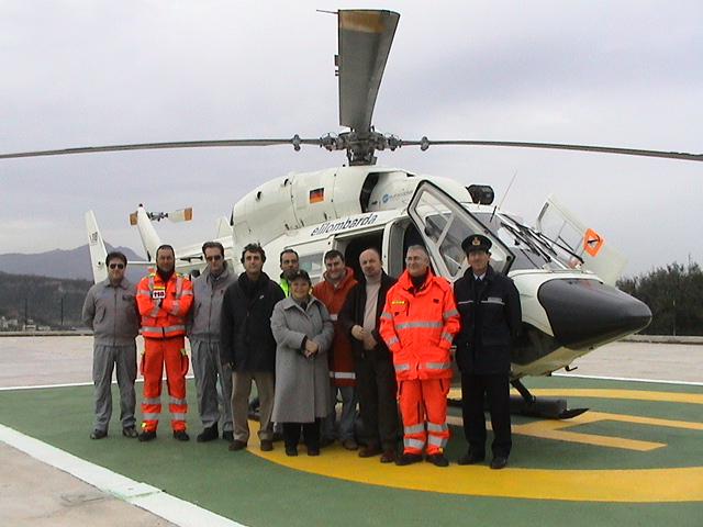 La nuova pista di atterraggio degli elicotteri